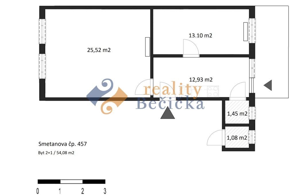 Byt 2+1 54,08 m2