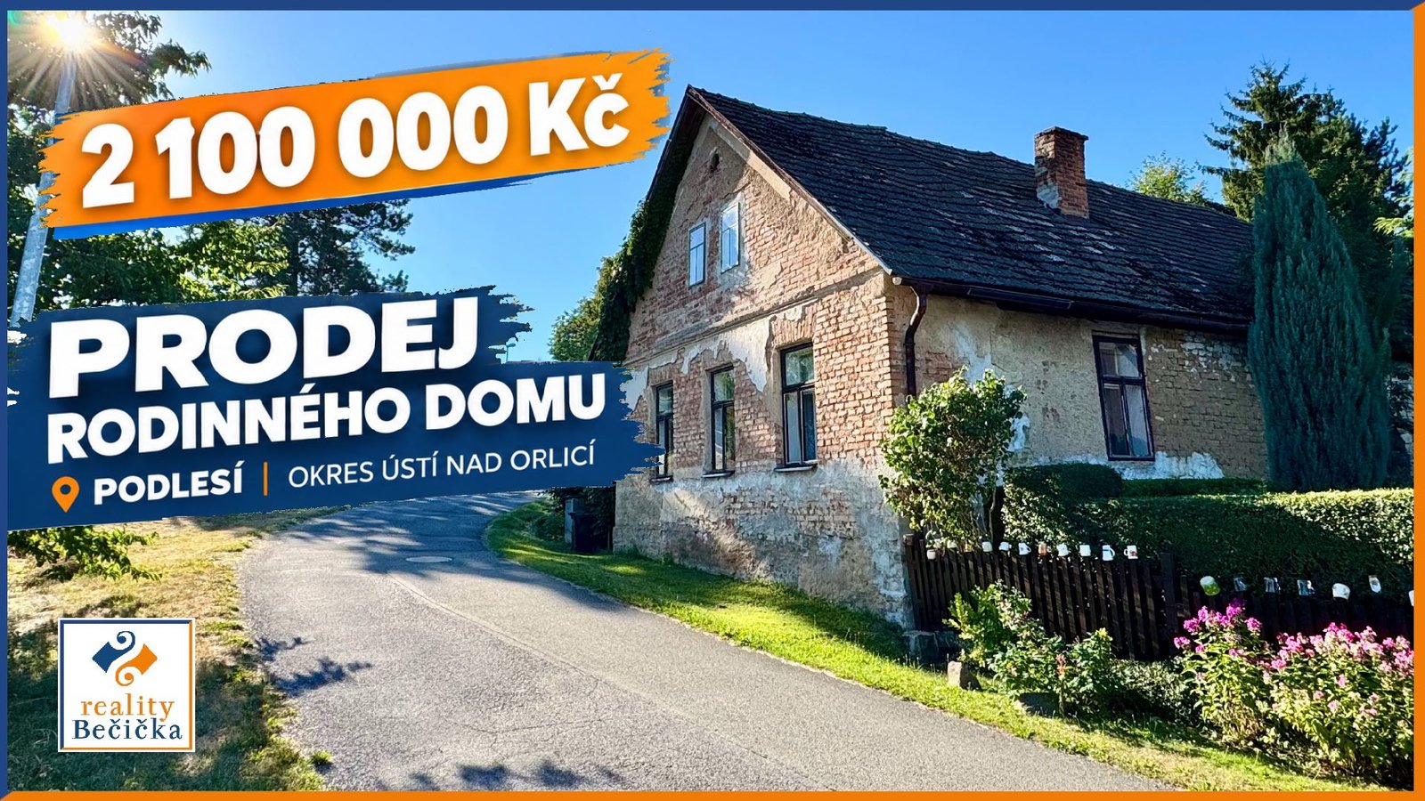 PRODEJ RODINNÉHO DOMU PODLESÍ - OKRES ÚSTÍ NAD ORLICÍ